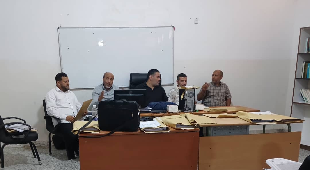 في زيارة تقييمية وفد الجودة بالجامعة يقف على استعدادات كلية التربية القره بولي للاعتماد المؤسسي