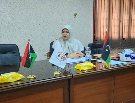 إجتماع مركز خدمة المجتمع والبيئة مع الأقسام التابع له بكليات الجامعة